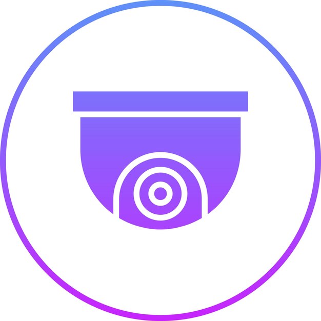 Ilustración del icono vectorial de CCTV del conjunto de iconos de City Elements