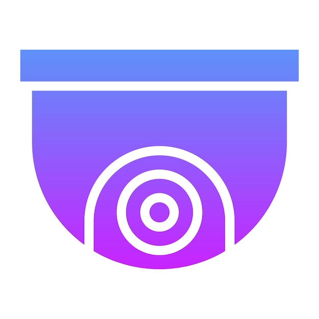 Ilustración del icono vectorial de CCTV del conjunto de iconos de City Elements