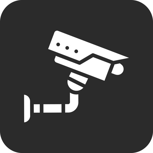 Ilustración del icono vectorial de CCTV del conjunto de iconos de Mall