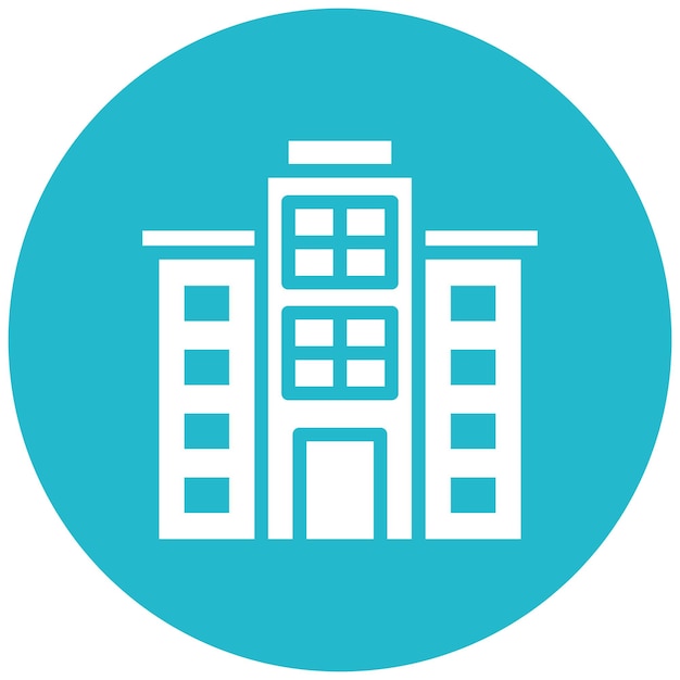 Ilustración del icono vectorial del centro comercial del conjunto de iconos de tiendas y tiendas