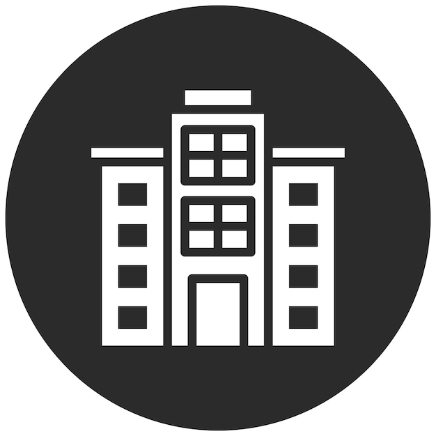 Ilustración del icono vectorial del centro comercial del conjunto de iconos de tiendas y tiendas