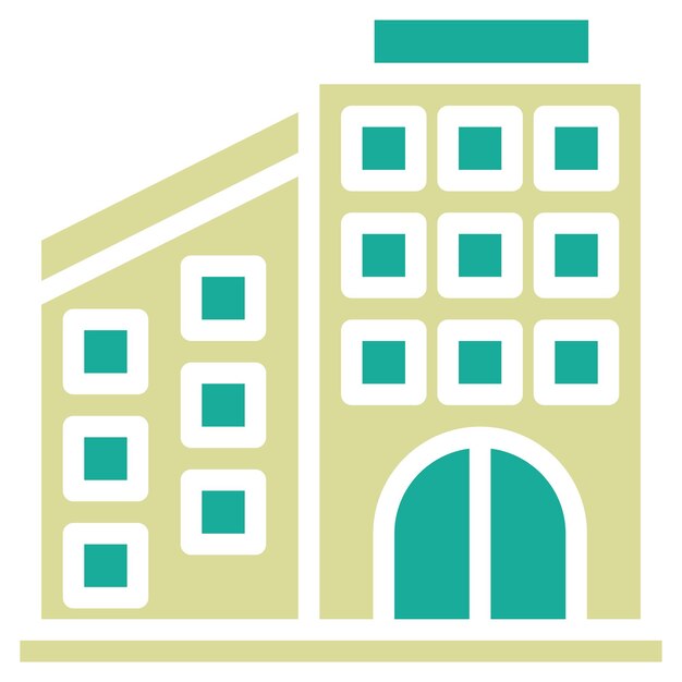 Ilustración del icono vectorial del centro de comercio del conjunto de iconos de contabilidad