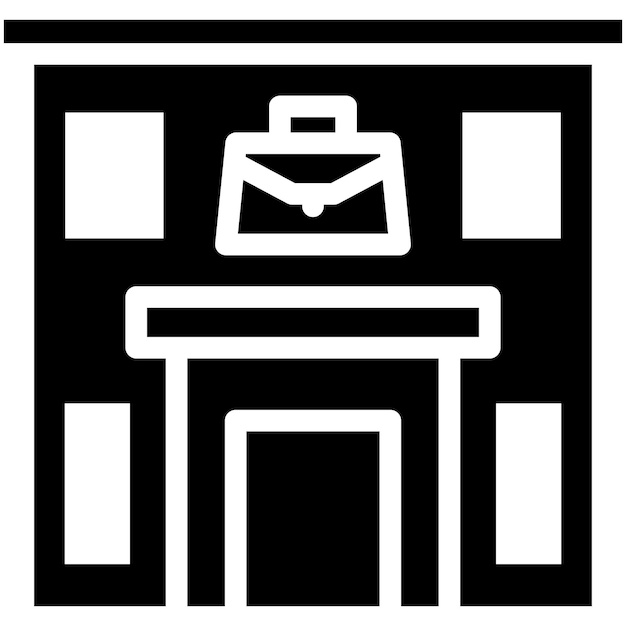 Ilustración del icono vectorial del centro de formación del conjunto de iconos de formación empresarial