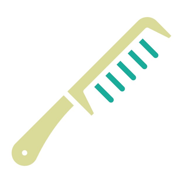 Ilustración del icono vectorial del cepillo para el cabello del conjunto de iconos de cosméticos