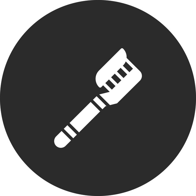 Ilustración del icono vectorial del cepillo de dientes del conjunto de iconos de artículos para el hogar