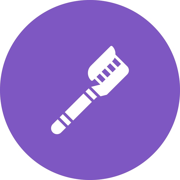 Ilustración del icono vectorial del cepillo de dientes del conjunto de iconos de artículos para el hogar