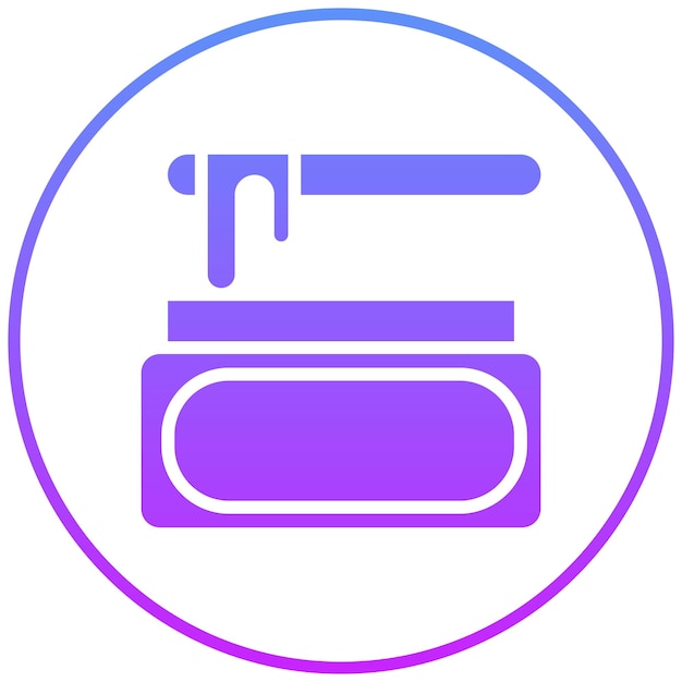 Ilustración del icono vectorial de cera del conjunto de iconos del salón de pelo