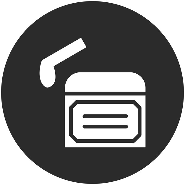 Ilustración del icono vectorial de cera del conjunto de iconos de Spa
