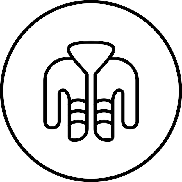 Ilustración del icono vectorial de la chaqueta de invierno del conjunto de iconos de invierno