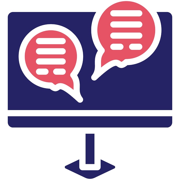 Ilustración del icono vectorial de chat de Seo y el conjunto de iconos web