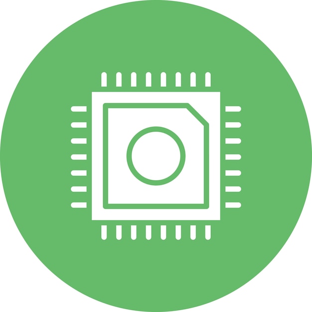 Vector ilustración del icono vectorial del chip del conjunto de iconos de ingeniería