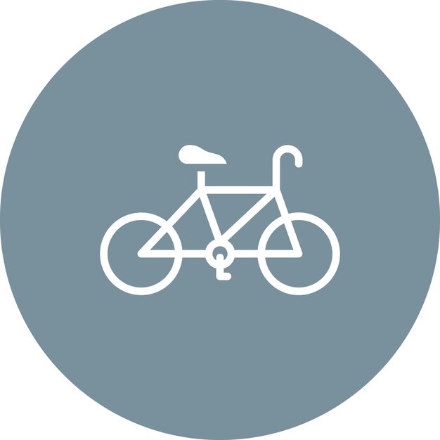 Ilustración del icono vectorial de ciclismo del conjunto de iconos deportivos