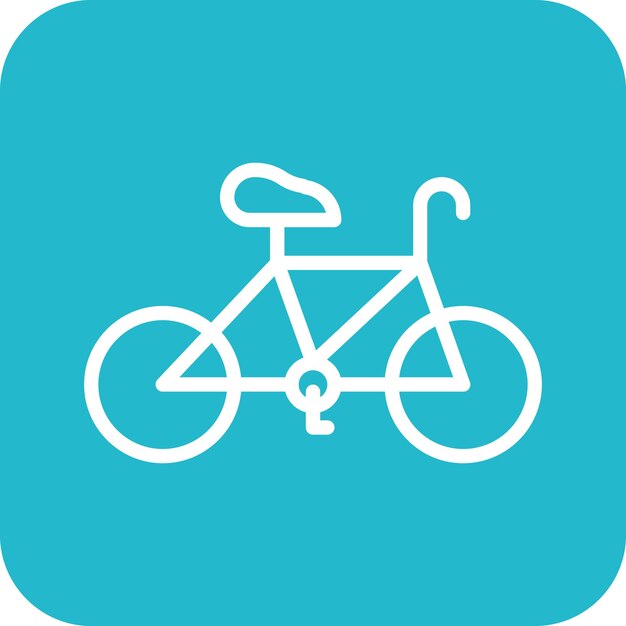 Ilustración del icono vectorial de ciclismo del conjunto de iconos deportivos