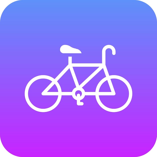 Ilustración del icono vectorial de ciclismo del conjunto de iconos deportivos
