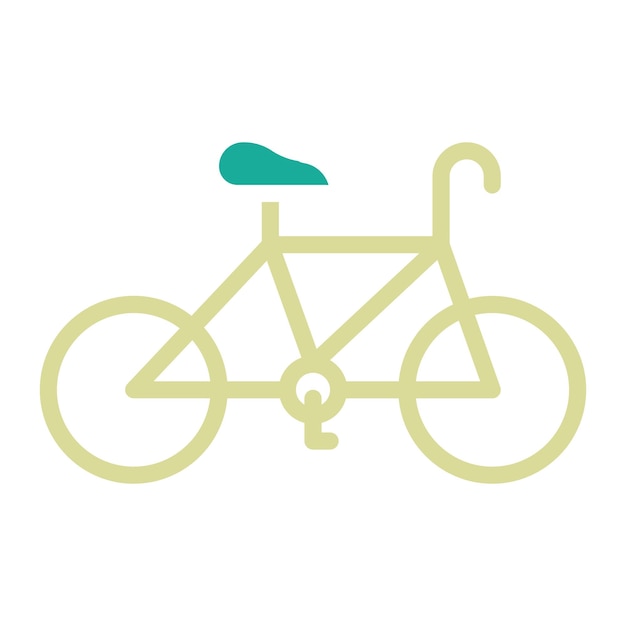 Ilustración del icono vectorial de ciclismo del conjunto de iconos deportivos