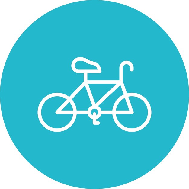 Ilustración del icono vectorial de ciclismo del conjunto de iconos deportivos