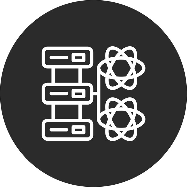 Ilustración del icono vectorial de la ciencia de datos del conjunto de iconos de análisis de datos