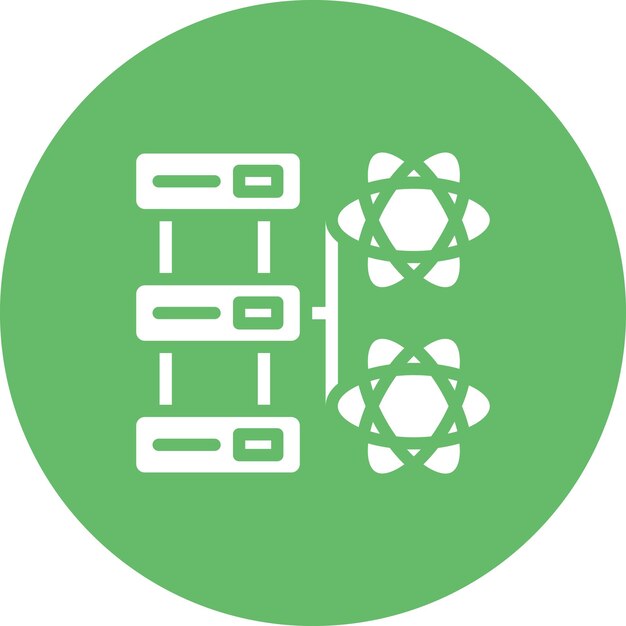 Ilustración del icono vectorial de la ciencia de datos del conjunto de iconos de análisis de datos