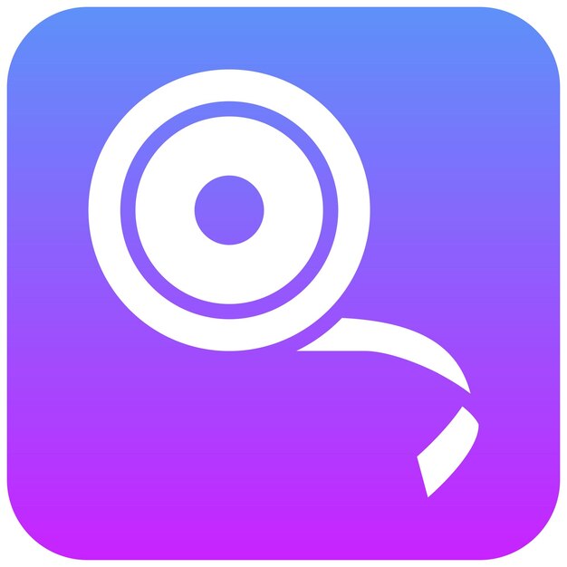 Ilustración del icono vectorial de cinta adhesiva del conjunto de iconos de mejoras para el hogar