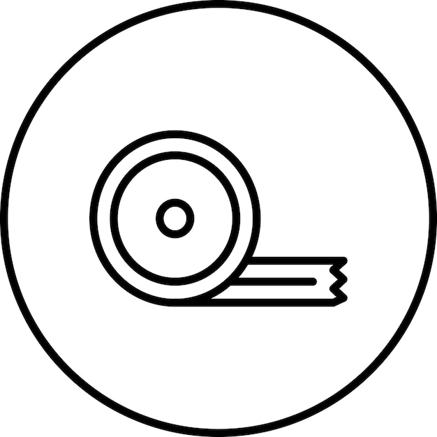 Ilustración del icono vectorial de cinta aislante del conjunto de iconos de herramientas eléctricas