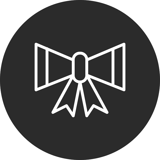 Ilustración del icono vectorial de la cinta del conjunto de iconos del Año Nuevo