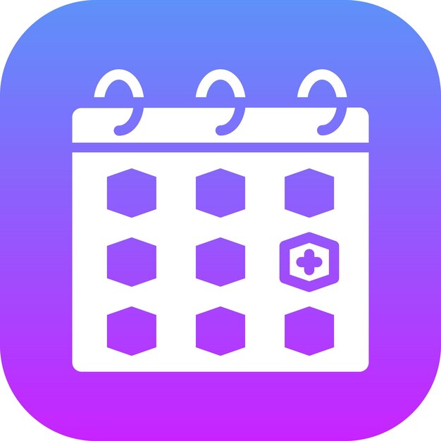 Ilustración del icono vectorial de la cita médica del conjunto de iconos de chequeo de salud