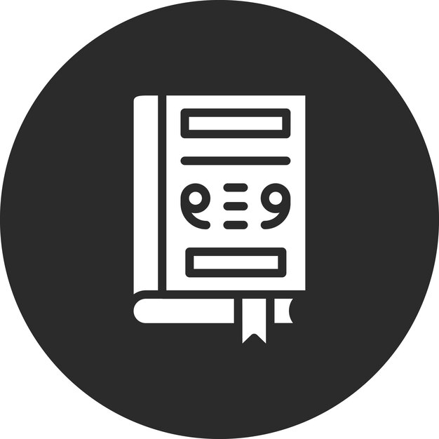 Ilustración del icono vectorial de las citas del conjunto de iconos de la biblioteca