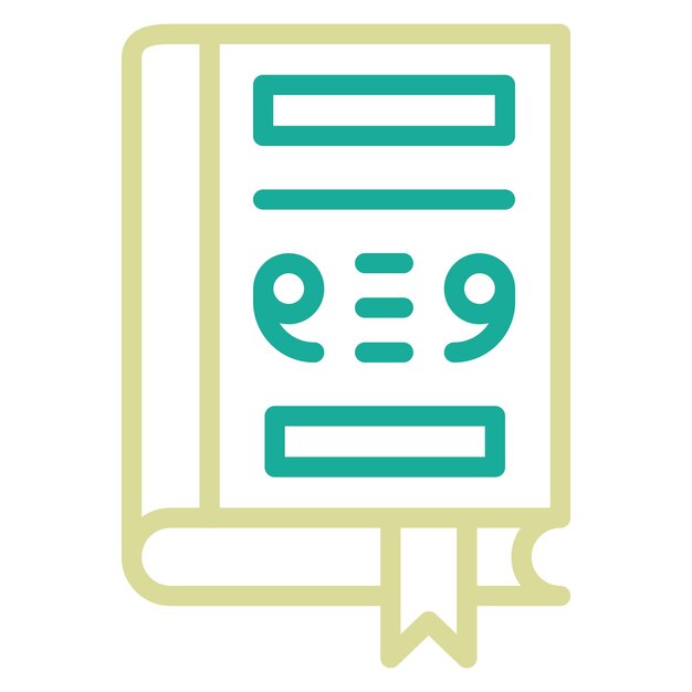 Ilustración del icono vectorial de las citas del conjunto de iconos de la biblioteca