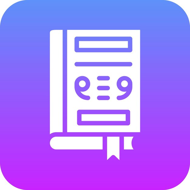 Ilustración del icono vectorial de las citas del conjunto de iconos de la biblioteca