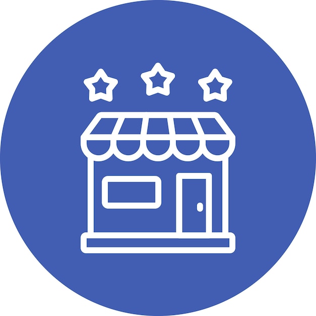 Ilustración del icono vectorial de clasificación de la tienda del conjunto de iconos de entrega de alimentos