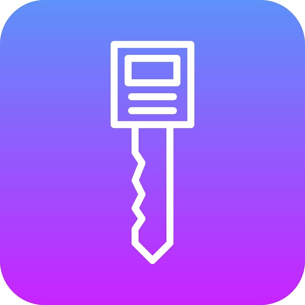 Ilustración del icono vectorial clave del conjunto de iconos de inicio de negocio