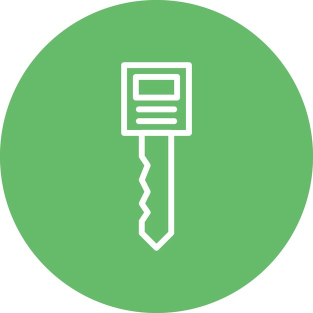 Ilustración del icono vectorial clave del conjunto de iconos de inicio de negocio