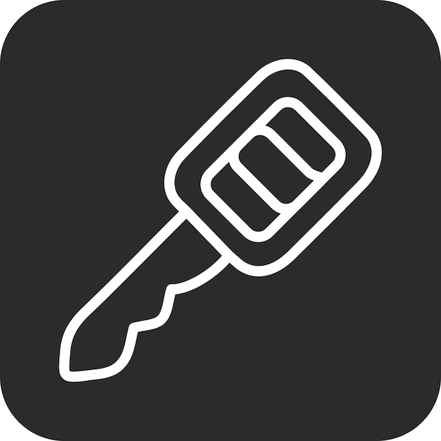 Ilustración del icono vectorial clave del conjunto de iconos de reparación de automóviles