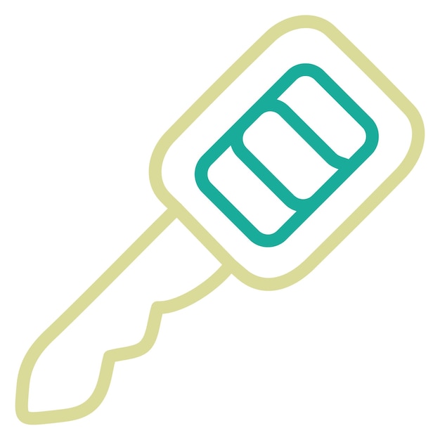 Ilustración del icono vectorial clave del conjunto de iconos de reparación de automóviles