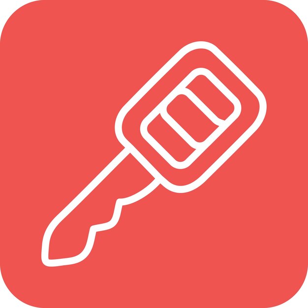 Ilustración del icono vectorial clave del conjunto de iconos de reparación de automóviles