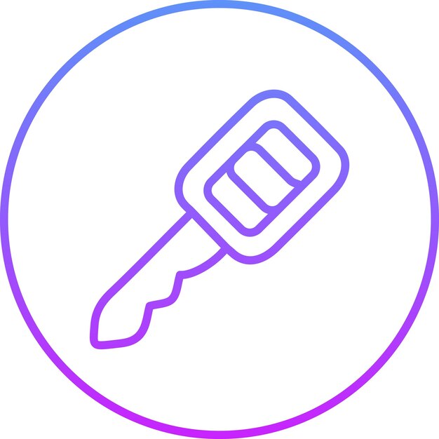 Ilustración del icono vectorial clave del conjunto de iconos de reparación de automóviles
