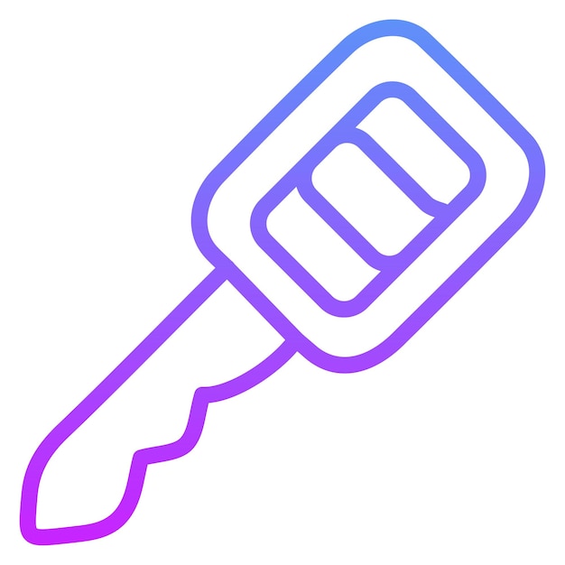 Ilustración del icono vectorial clave del conjunto de iconos de reparación de automóviles