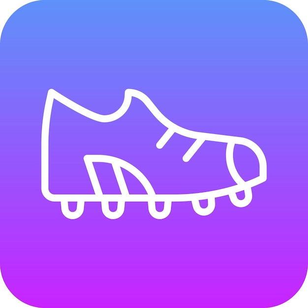 Ilustración del icono vectorial de Cleats del conjunto de iconos deportivos