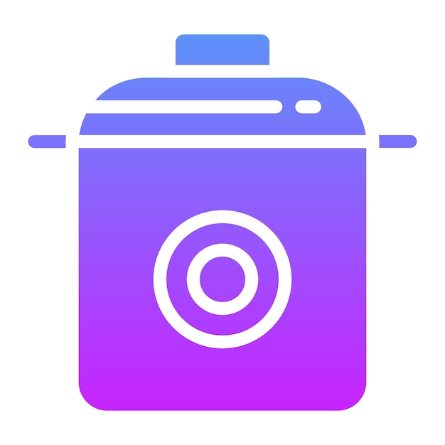 Ilustración del icono vectorial de cocina del conjunto de iconos de la vida familiar
