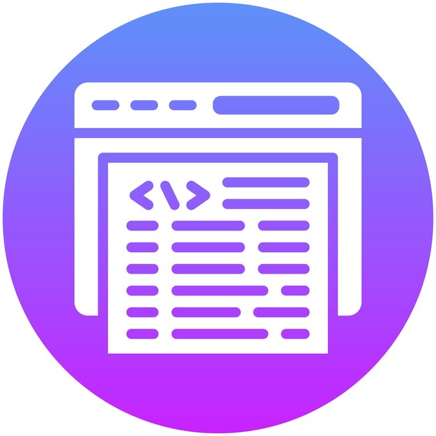 Ilustración del icono vectorial de codificación del conjunto de iconos sin código