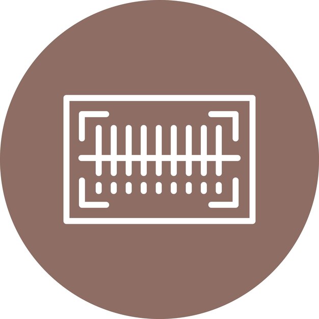 Ilustración del icono vectorial del código de barras del conjunto de iconos de comercio electrónico