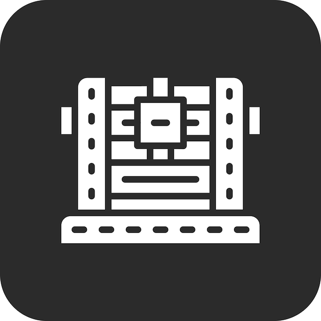 Ilustración del icono vectorial del cofre del tesoro del conjunto de iconos de la historia