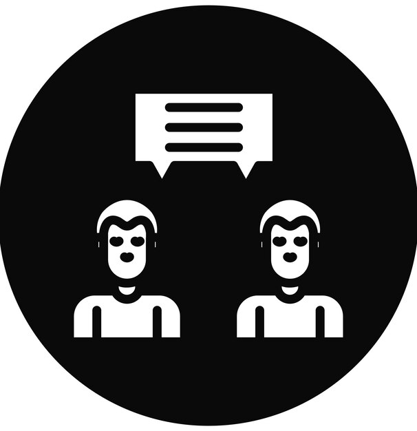 Ilustración del icono vectorial de colaboración del conjunto de iconos de Business Analytics