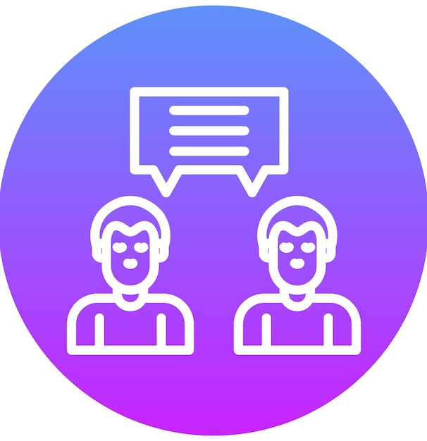 Ilustración del icono vectorial de colaboración del conjunto de iconos de Business Analytics