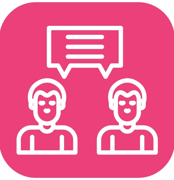 Ilustración del icono vectorial de colaboración del conjunto de iconos de Business Analytics