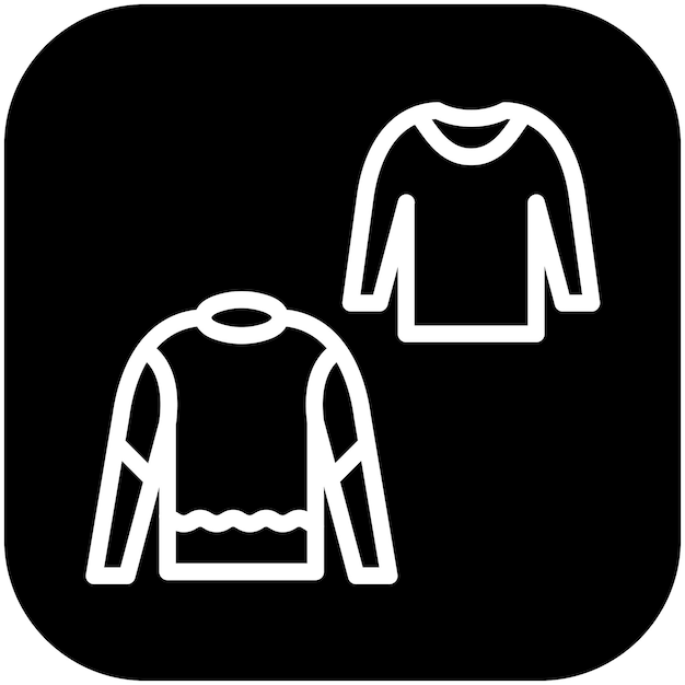 Ilustración del icono vectorial de la colección de primavera del conjunto de iconos de comercio electrónico de moda