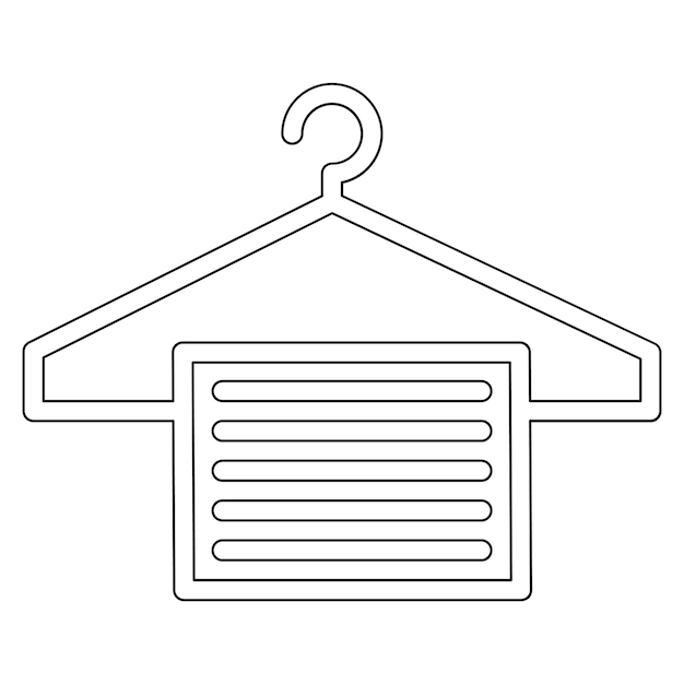 Ilustración del icono vectorial del colgante del conjunto de iconos de servicios hoteleros