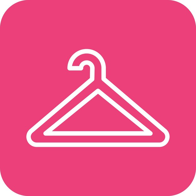 Ilustración del icono vectorial del colgante de ropa del conjunto de iconos de moda