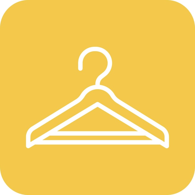 Ilustración del icono vectorial del colgante de ropa del conjunto de iconos de ropa