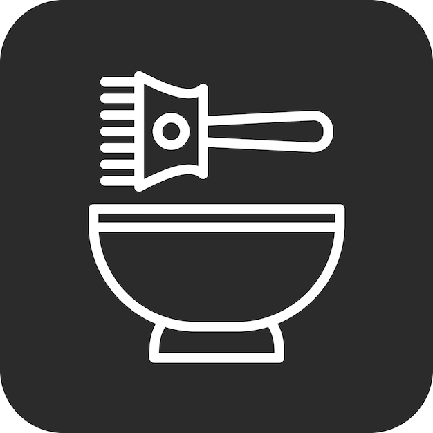 Ilustración del icono vectorial de colorante del conjunto de iconos de De vuelta a la escuela